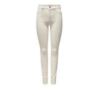 ONLY Onlrose Hw Skinny DNM Gua019 Noos Jeans, Ecru, 34 FR/XS/L Femme