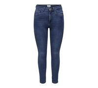 ONLY ONLROYAL High Skinny PIM504 Petit FN Short, Medium Blue Denim, M/28 Femme