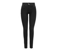 ONLY Onlroyal Hw Skinny Pocket Cut Ext DNM Jean Coupe, Noir, S x 32L Femme