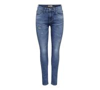 ONLY Onlrush Mid Waist SK Rep DNM Mas Jeans, Denim Bleu médium, M x 30L Femmes