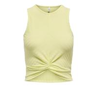 ONLY Onlsandy S/L Twist Top JRS, Jaune Citron pâle, M Femmes