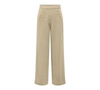 ONLY Onlsania Pantalon à Bouton Taille Haute JRS Tissu, Kaki Clair, M Femme