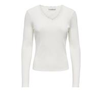 Only Onlsara Sharai L/S JRS Onlsara Sharai Haut à col en V pour Femme L/S, Cloud Dancer, S