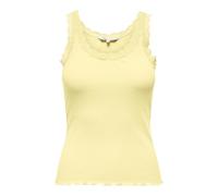 ONLY Onlsara Sharai Lace Tank Top JRS Noos Débardeur Basique sans Manches avec col en U et détails en Dentelle, Double crème, S Femmes
