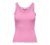 ONLY Onlsara Sharai Lace Tank Top JRS Noos Débardeur Basique sans Manches avec col en U et détails en Dentelle, Rose Begonia, XL Femmes