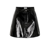 ONLY Onlsavita Hw Jupe en Vinyle PNT, Noir, XS Femme