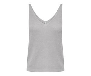 ONLY Onlshina SL Glitter Top KNT, Bleu Vapeur, M Femmes