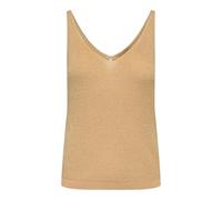 ONLY Onlshina SL Glitter Top KNT, Crème Caramel, L Femmes