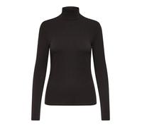 ONLY ONLSIA L/S ROLL Neck Top Box JRS, Noir café/carreaux, XL