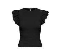 ONLY Onlsia Life SL Mix Top KNT pour Femme, Noir, M