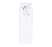 ONLY Onlsiesta Hw PB Belt Linen BL Pant PNT Pantalon en Tissu, Blanc éclatant, S / 32L Femmes