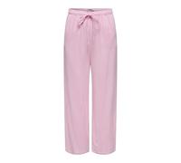 ONLY Onlsiesta MW Pull-up Linen BL Pant Pantalon en Tissu, Rose, L / 32L Femme