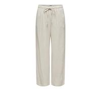 ONLY Onlsiesta MW Pull-up Linen BL Pant PNT Pantalon en Tissu pour Femme, Beige Clair, L x 32L