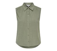 ONLY Onlsiesta S/L Linen BL T-Shirt PNT Noos, Vert Lichen, L Femmes