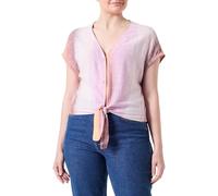 ONLY Onlsiesta S/S Knot Linen BL PNT T-Shirt pour Femme, Pirouette/Rayures : Multicolore, M