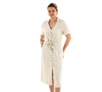 ONLY ONLSIESTA SS Lin BL Shirt Dress PNT Noos Femme Robe mi-Longue Beige M 80% Viscose, 20% Lin