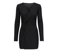 ONLY Onlsilja L/S Twist Dress JRS, Noir, M Femmes