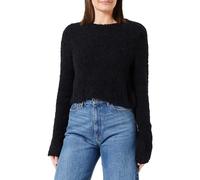 ONLY Onlsima Ls O-Neck KNT Pull en Tricot, Noir, S Femme