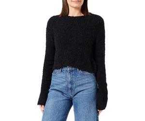 ONLY Onlsima Ls O-Neck KNT Pull en Tricot, Noir, M Femme
