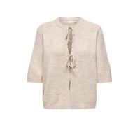 ONLY Onlsimoni KNT Noos 2/4 Bow Cardigan, Pumice Stone, S