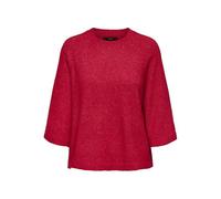 Only Onlsimoni KNT Noos-Pull 3/4, Rouge Vif, M Femme, Rouge Vif, M