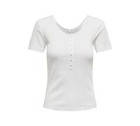 ONLY Onlsimple Life S/S Button Top Box JRS pour Femme, Cloud Dancer, L