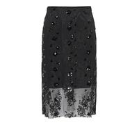 ONLY Onlsinna MW Jupe en Dentelle XT WVN, Noir, M