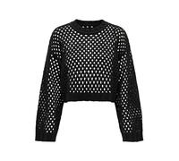 ONLY Onlsmilla Pull Court L/S KNT Noos Sweater, Noir, S Femme