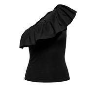 ONLY Onlsoffy One Shoulder Mix Top Box JRS, Noir, M Femmes