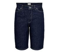 ONLY Onlsonny Hw Wide DNM Noos Short, Bleu foncé Denim, S