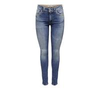 ONLY Onlstacy MW Skinny L Ank JNS Rea Jeans, Denim Bleu médium, 28W x 30L Femme