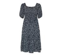 ONLY Onlstar Vienna S/S Smock Dress WVN Robe Viscose, Bleu, L Femmes