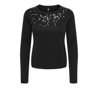 ONLY Onlstarry Ls Sequin O-Neck KNT, Noir, XS Femme