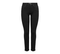 Only Onlsui Mid Slim DNM Pimbox Jeans pour Femme, Noir, S / 32L