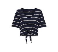 ONLY Onlsummer S/S Haut à col en V et nœud JRS, Blazer Bleu Marine., XS