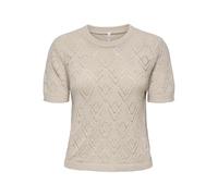 Only Onlsunny S/S Structure Pull KNT Onlsunny S/S Structure KNT pour Femme (1 pièce), Pumice Stone, XS