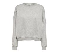 ONLY Onlsweat L/S Crew Oversize SWT pour Femme, Gris Clair chiné, S