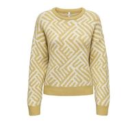 ONLY Onltara Life Ls Jq O-Neck KNT Sweater, Motif : clound Danseur, S Femme