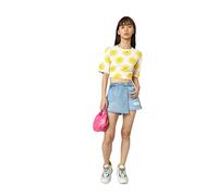 ONLY ONLTEXAS REG DNM Skort BJ Noos Rocher de Tuyau, Blau, 8 Femme