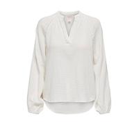 ONLY Onlthyra Life LS Noos WVN Haut à col en V Chemisier à Manches Longues, Cloud Dancer, XL Femme