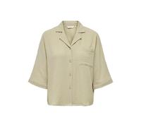 Only T-shirt Onlthyra SS Noos WVN Beige Taille L Femme