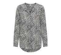 ONLY Chemisier 'ONLTIANA' gris clair / noir, Taille M