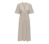 Only Robe midi femme Tizana manches 2/4 doublure argentée Gris S