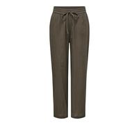 ONLY Onltizana WVN Noos Pantalon Basique en Coton pour Femme avec Taille élastique et Poches latérales, Chocolate Martini, XS