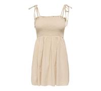 ONLY Onltizana WVN Robe Courte Smock à Bretelles, Doublure argentée., XL