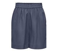 ONLY Onltokyo Hw Linen Blend Short PNT Noos, Bleu foncé, XL Femme