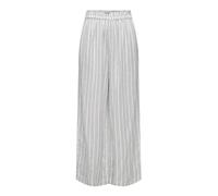 ONLY Onltokyo Hw Linen Blend Stripe PNT Noos Pantalon en Tissu, Blanc éclatant, XL / 32L Femme