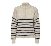 ONLY Pull-over 'ONLTokyo' bleu marine / greige, Taille S