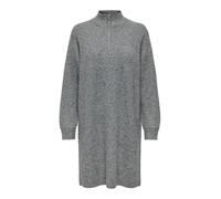 ONLY Onltokyo L/S Robe à Fermeture éclair, Gris foncé mélangé, L Femme