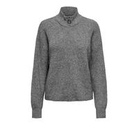 ONLY Onltokyo L/S Zip Cardigan KNT, Gris foncé mélangé, M Femme